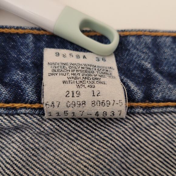 Vintage 90s 517 Levis Boot Cut Low Rise Blue Denim Jeans 11 Jr. M Cotton (29x31) - Picture 7 of 13